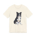 Border Collie T Shirt | Living Work of Art Collection | Pointillism Style