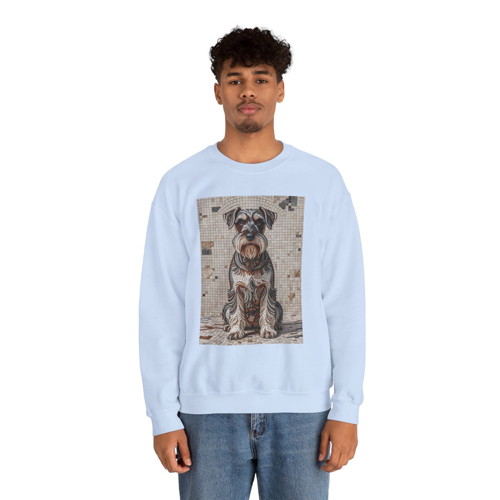 Schnauzer Sweatshirt | Living Work of Art Collection | Mosaic Style