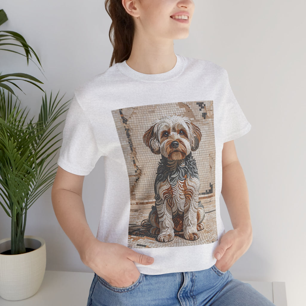 Yorkipoo T Shirt | Living Work of Art Collection | Mosaic Style