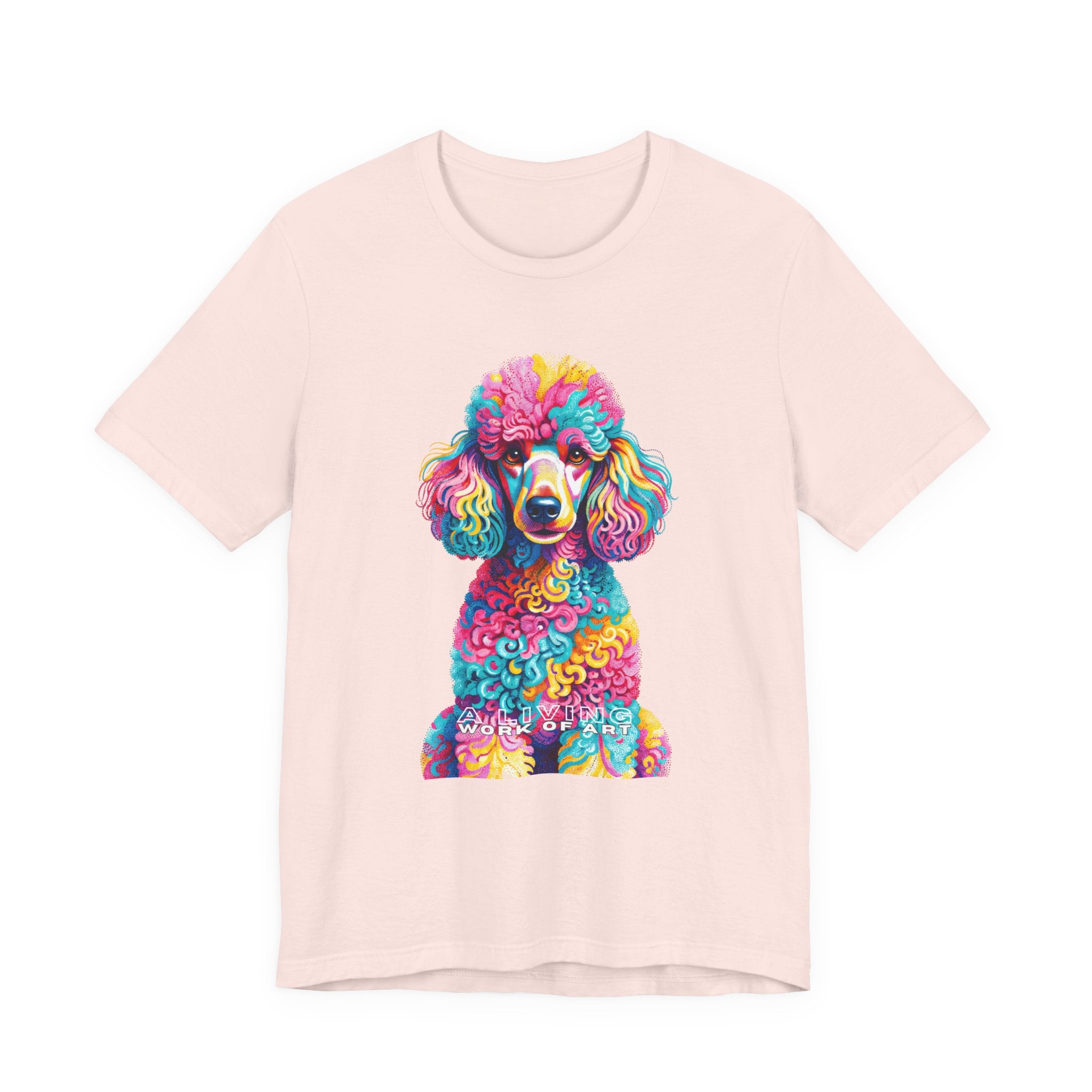 Poodle T Shirt | Living Work of Art Collection | Pointillism Style