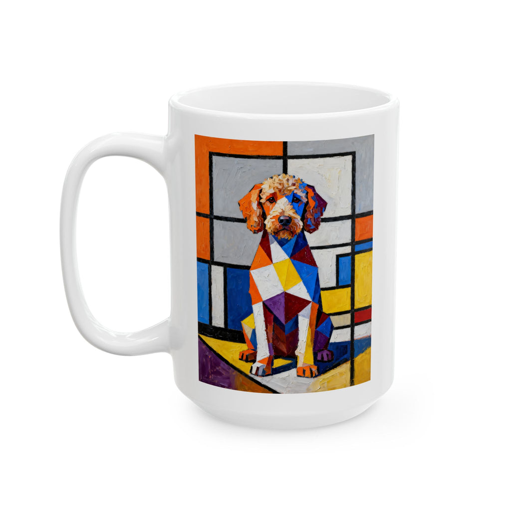 Labradoodle Coffee Mug | Living Work of Art Collection | Cubist Style