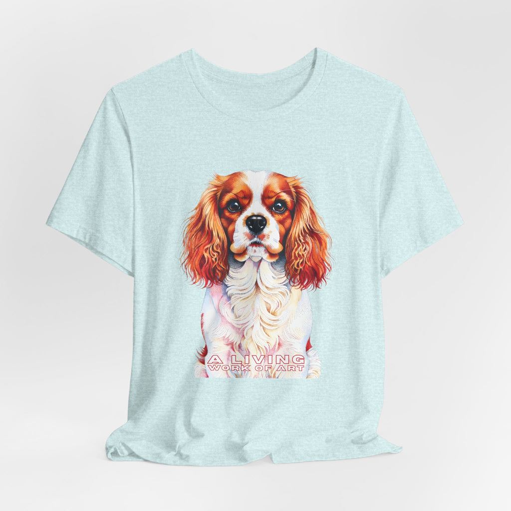 Cavalier King Charles Spaniel T Shirt | Living Work of Art Collection | Pointillism Style