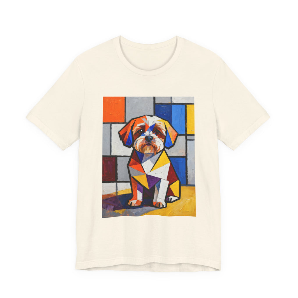 Shih-Poo T Shirt | Living Work of Art Collection | Cubist Style