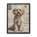 Maltipoo Canvas Wall Art | Living Work of Art Collection | Mosaic Style Print