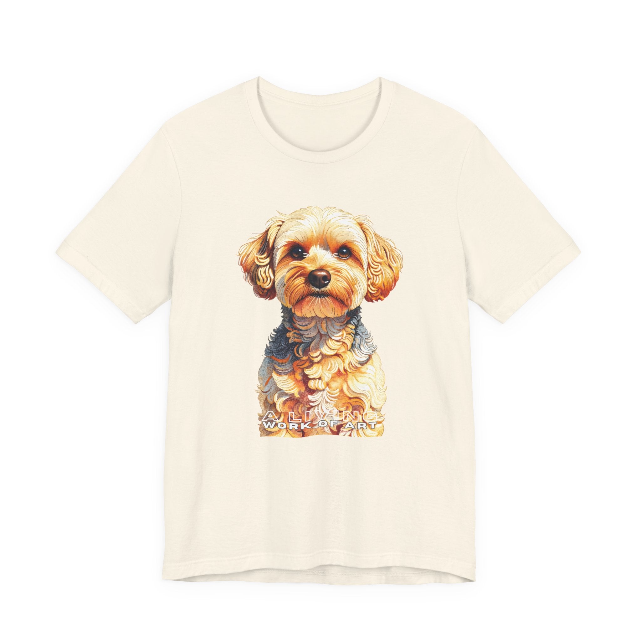 Yorkipoo T Shirt | Living Work of Art Collection | Pointillism Style