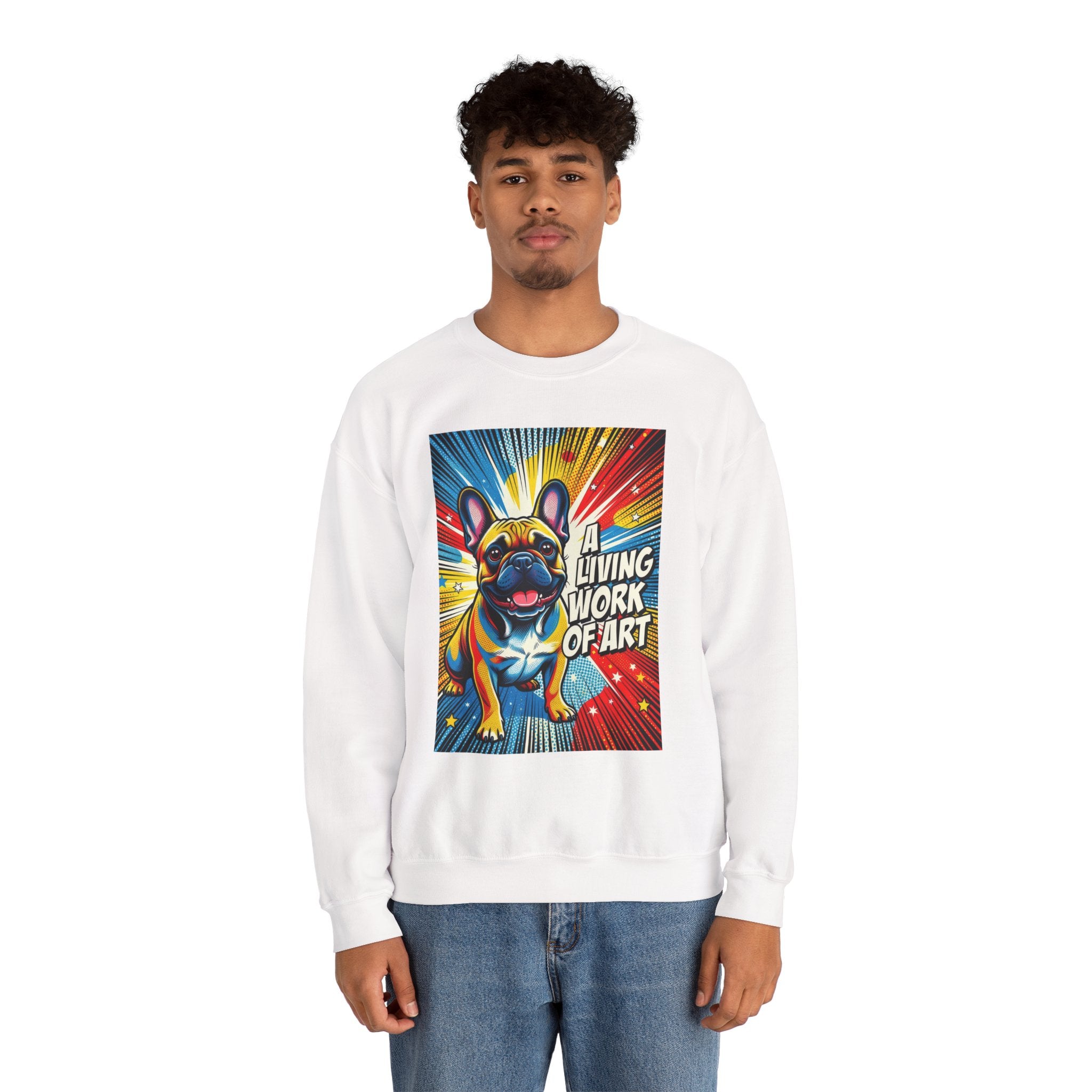 French Bulldog Sweatshirt | Living Work of Art Collection | Pop Art