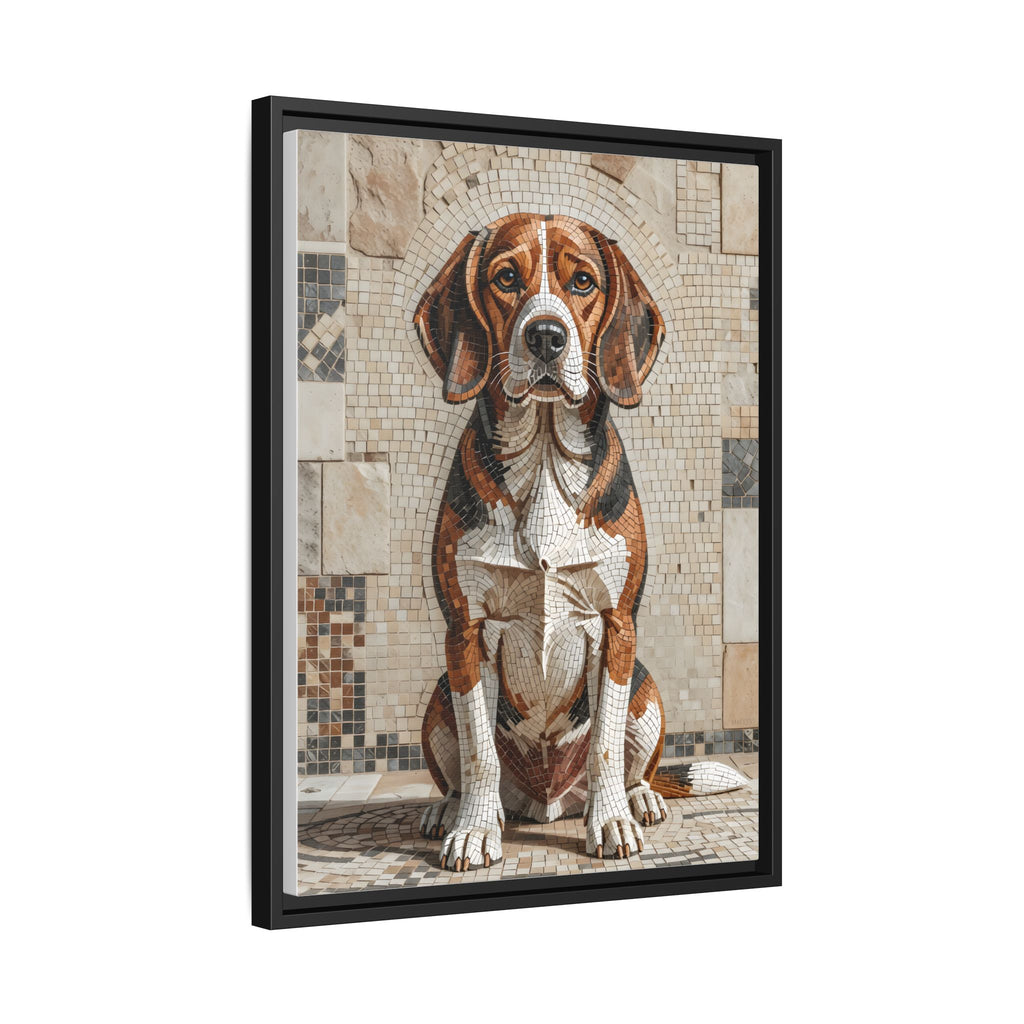 Beagle Canvas Wall Art | Living Work of Art Collection | Mosaic Style Print