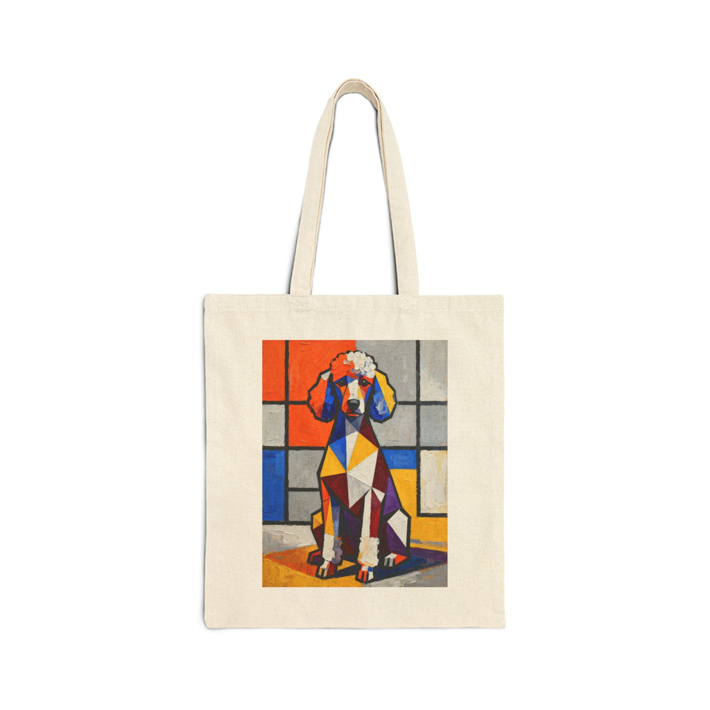 Poodle Tote Bag | Living Work of Art Collection | Cubist Style