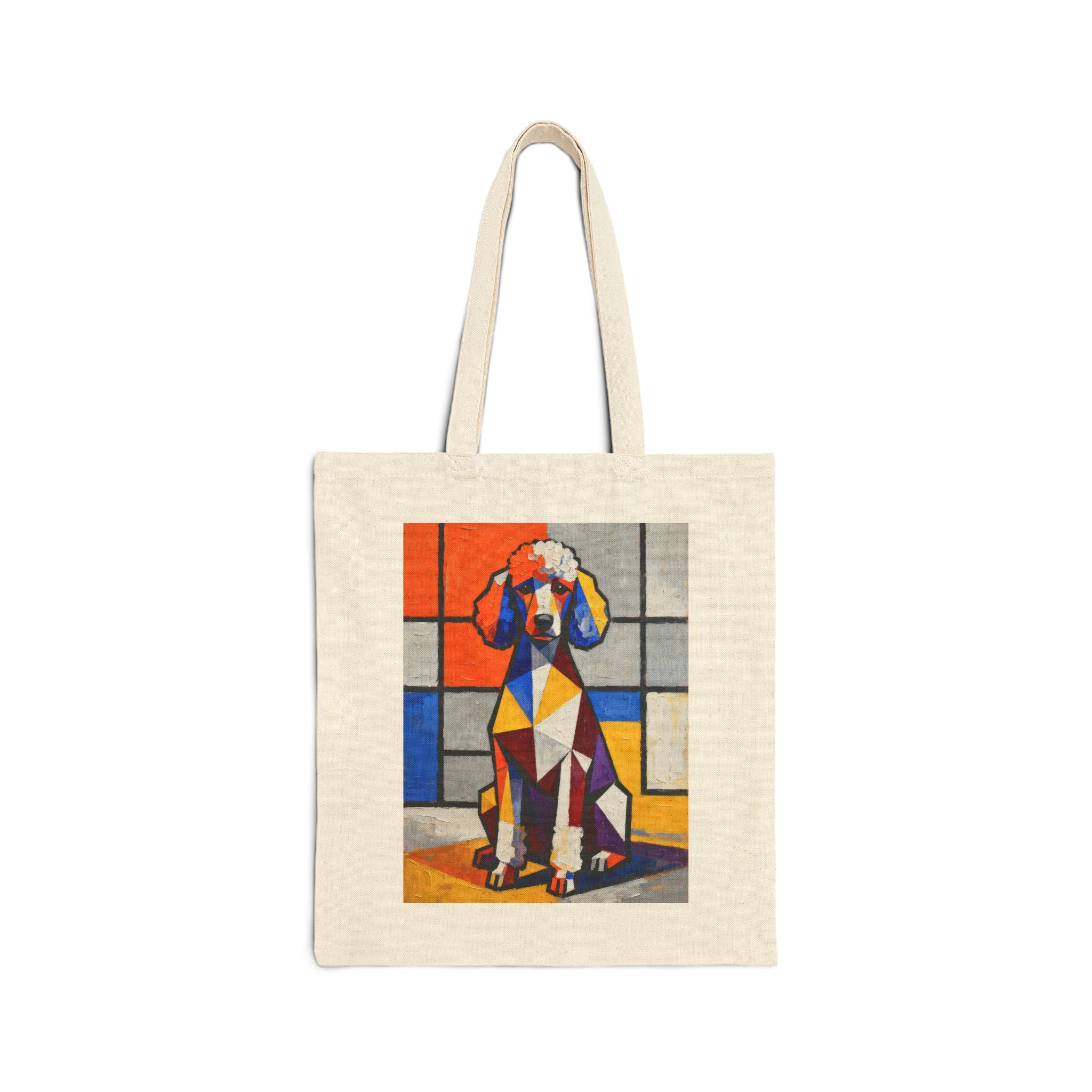 Poodle Tote Bag | Living Work of Art Collection | Cubist Style