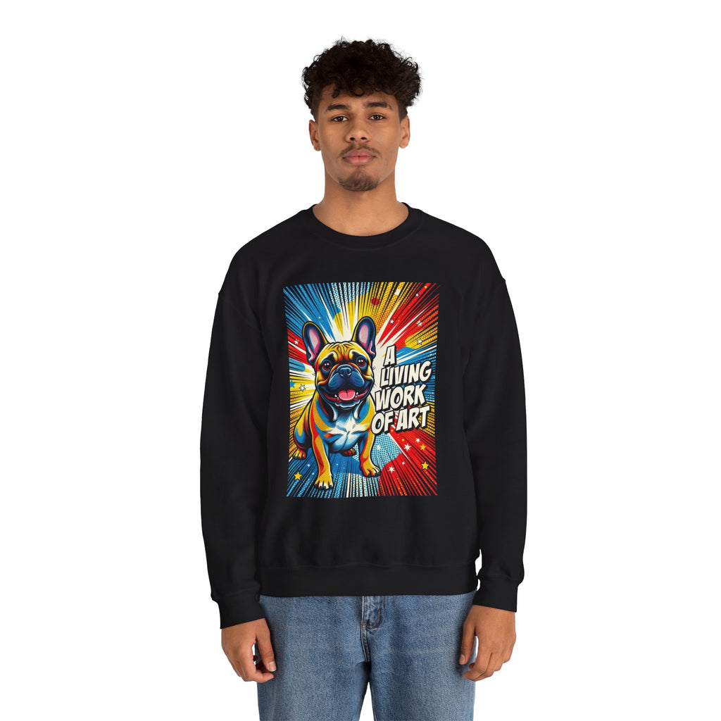 French Bulldog Sweatshirt | Living Work of Art Collection | Pop Art