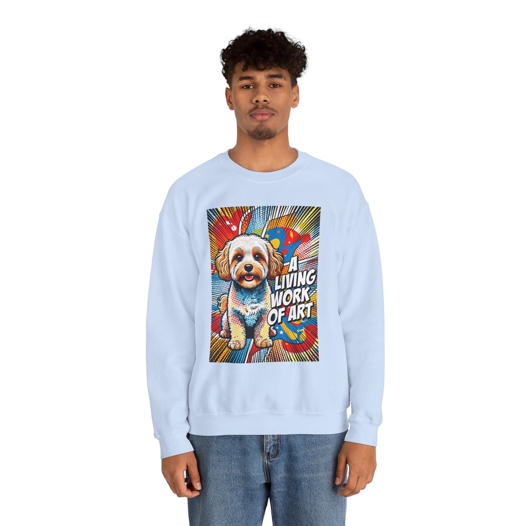 Maltipoo Sweatshirt | Living Work of Art Collection | Pop Art