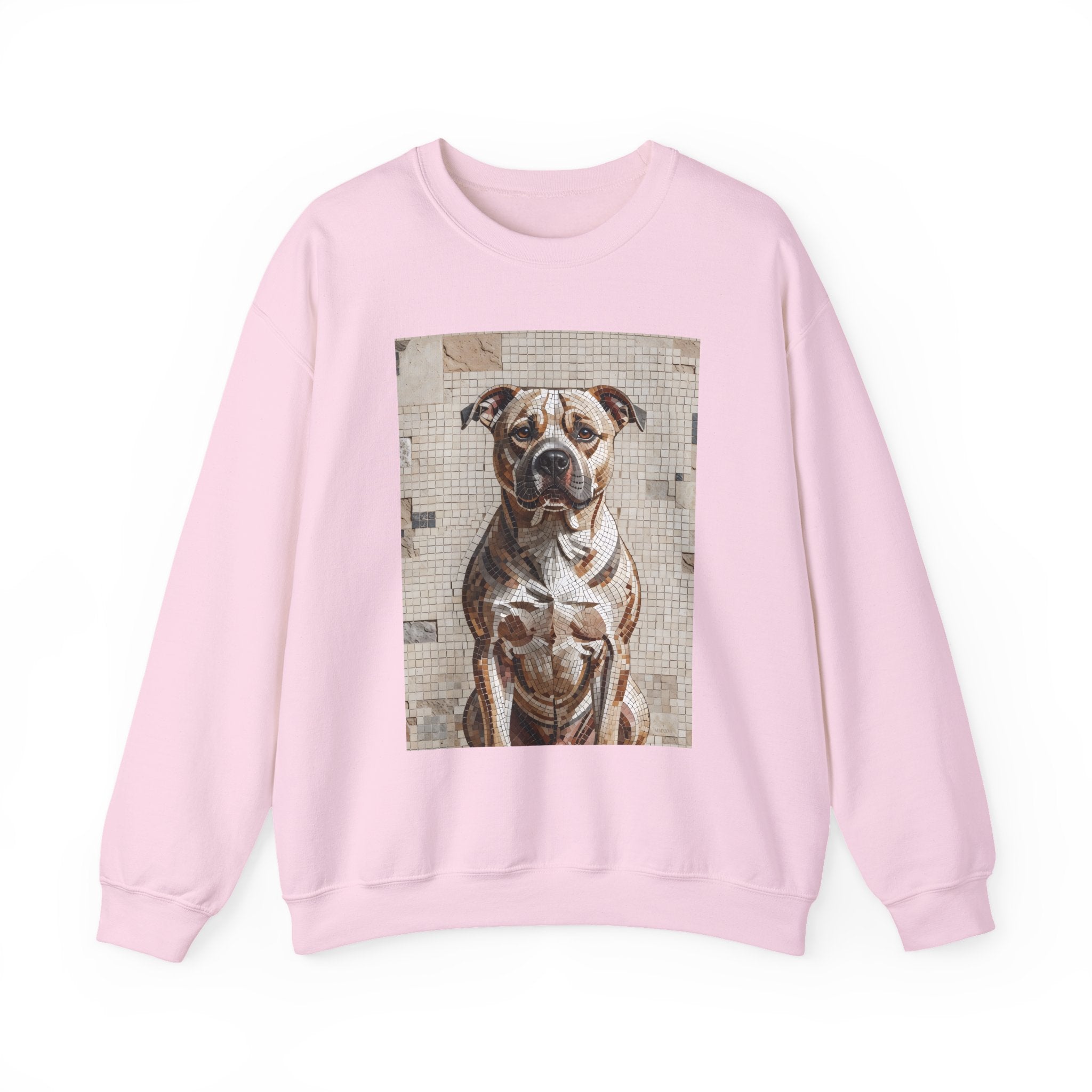 Staffordshire Bull Terrier Sweatshirt | Living Work of Art Collection | Mosaic Style