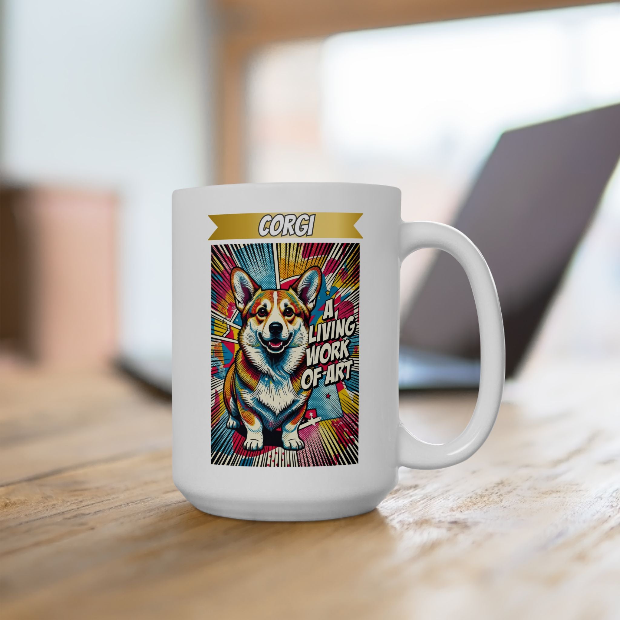 Pembroke Corgi Coffee Mug | Living Work of Art Collection | Pop Art