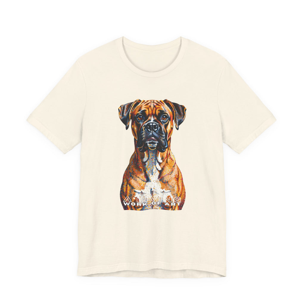 Boxer T Shirt | Living Work of Art Collection | Pointillism Style