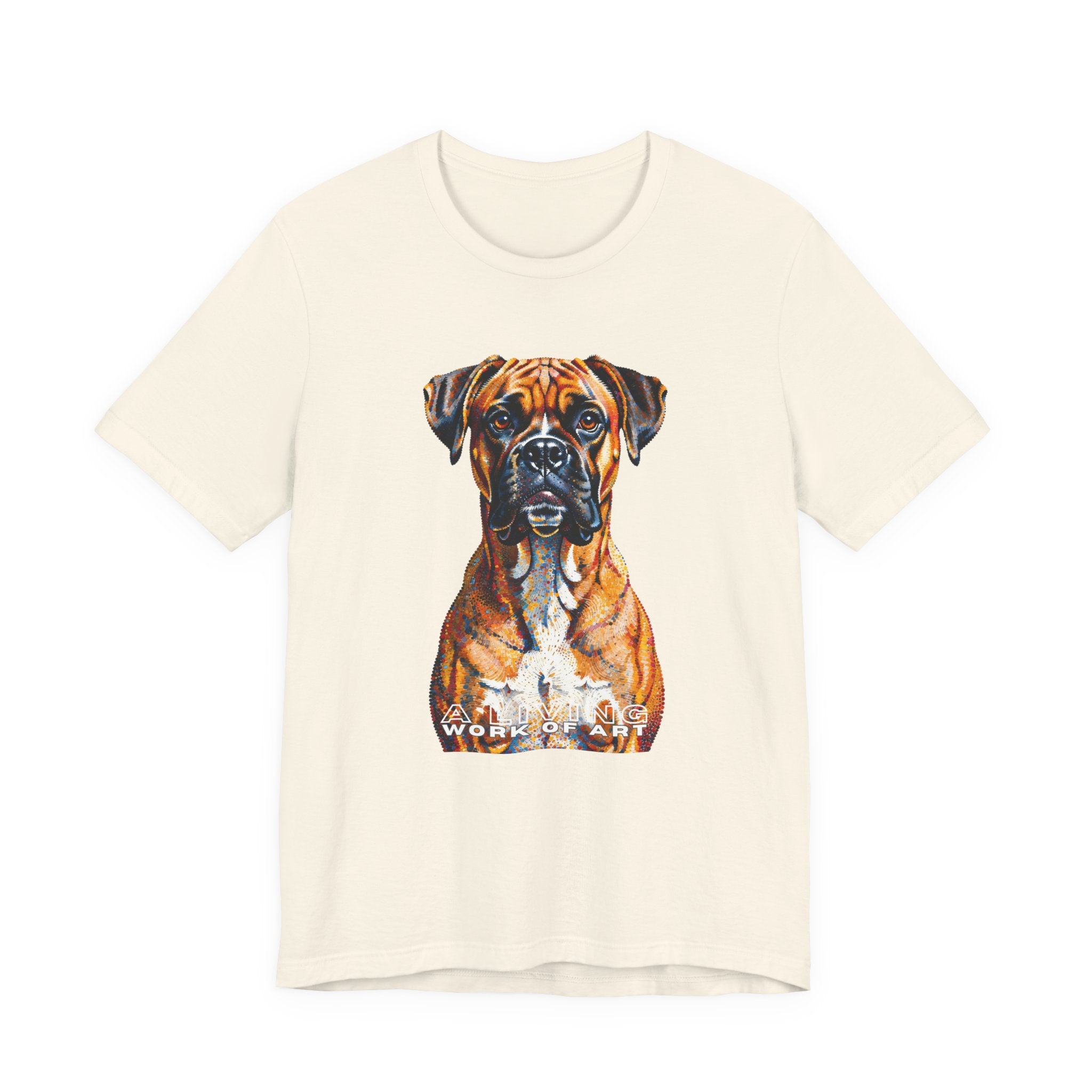 Boxer T Shirt | Living Work of Art Collection | Pointillism Style