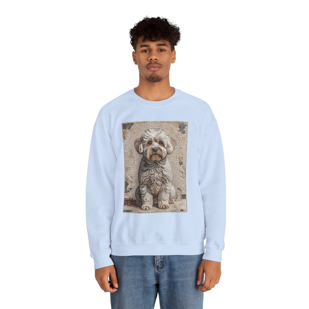Bichon Frise Sweatshirt | Living Work of Art Collection | Mosaic Style