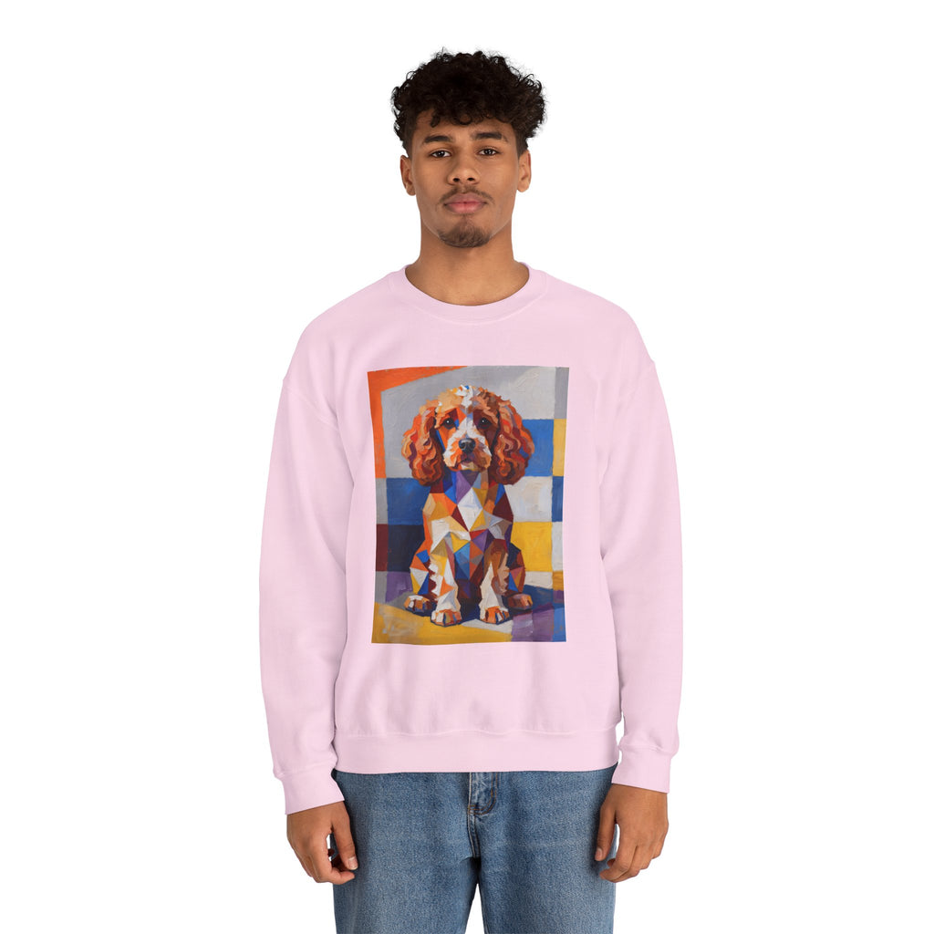 Cavapoo Sweatshirt | Living Work of Art Collection | Cubist Style