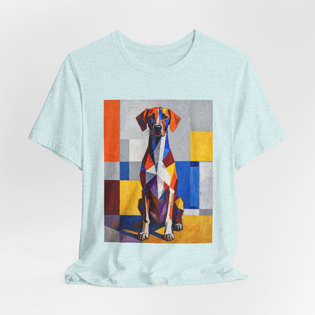 German Shorthaired Pointer T Shirt | Living Work of Art Collection | Cubist Style