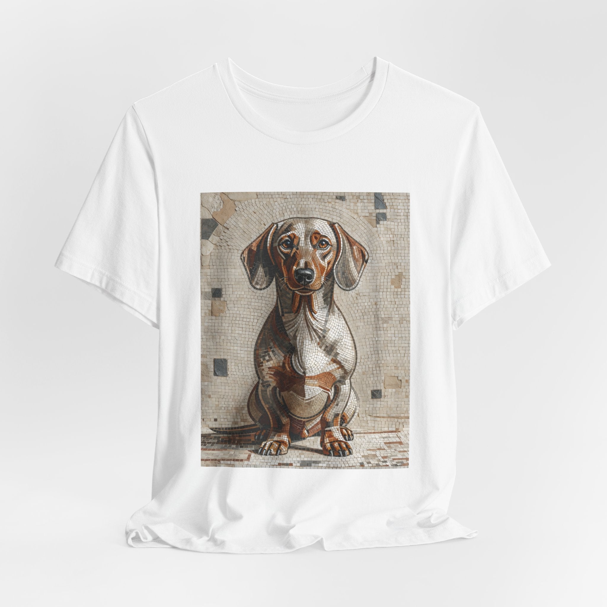 Dachshund T Shirt | Living Work of Art Collection | Mosaic Style