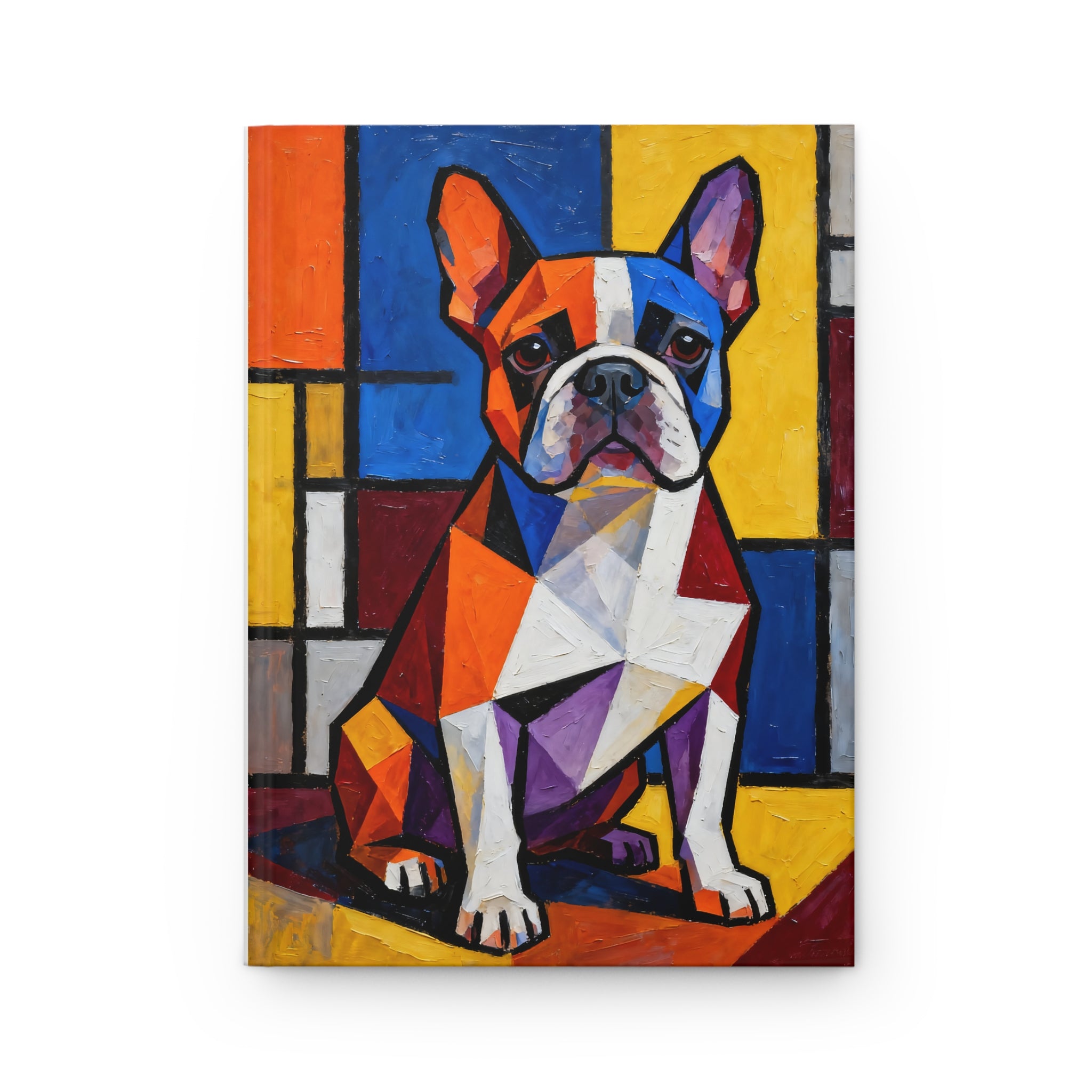 French Bulldog Notebook | Living Work of Art Collection | Cubist Style