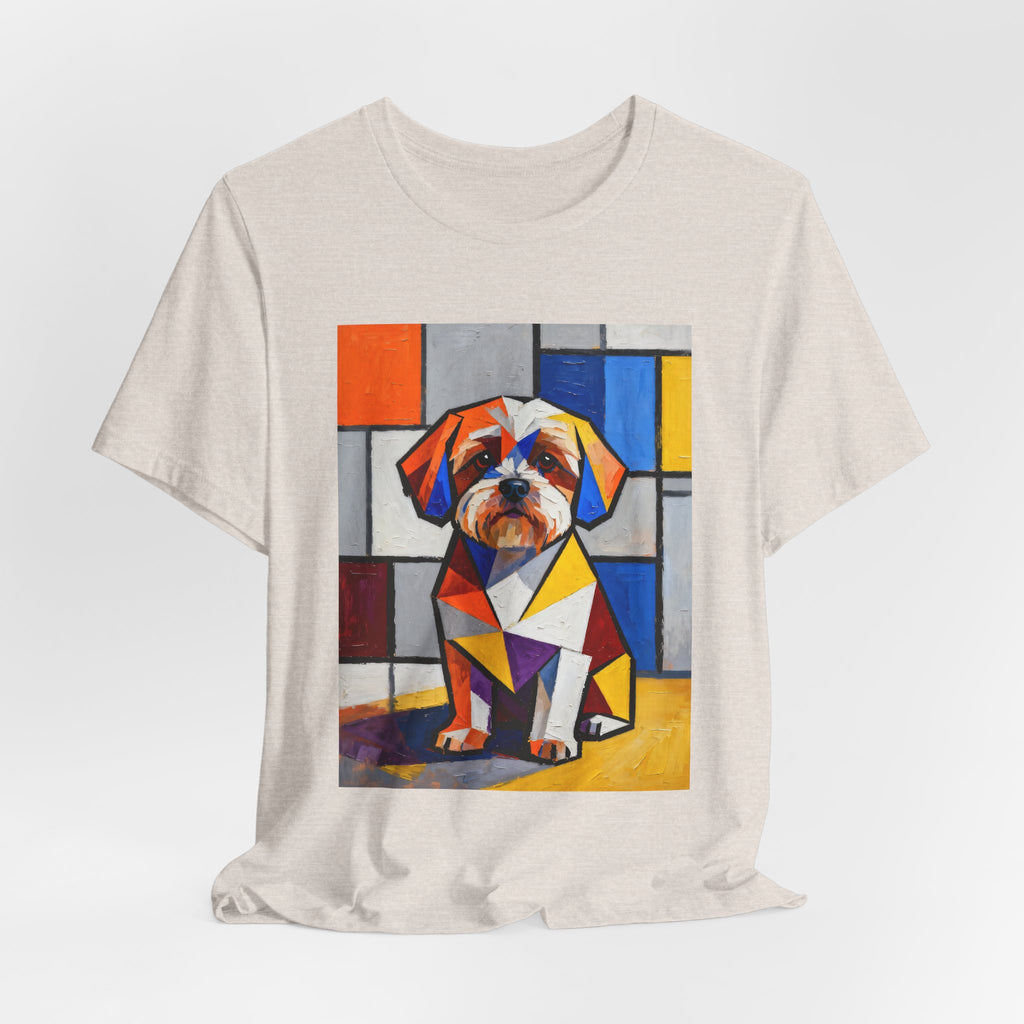 Shih-Poo T Shirt | Living Work of Art Collection | Cubist Style