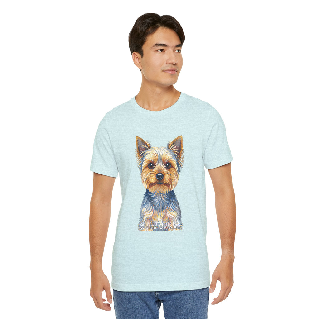 Yorkshire Terrier T Shirt | Living Work of Art Collection | Pointillism Style