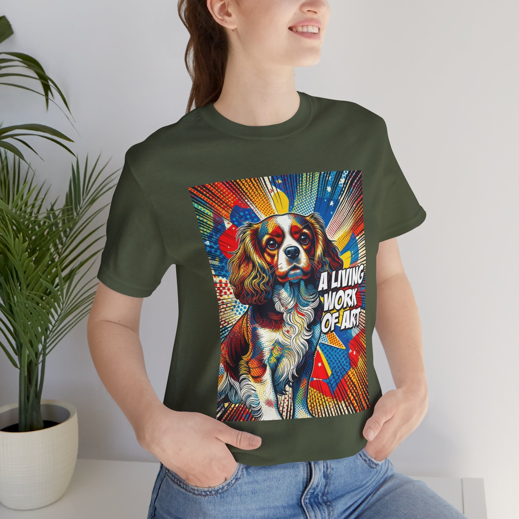 Cavalier King Charles Spaniel T Shirt | Living Work of Art Collection | Pop Art