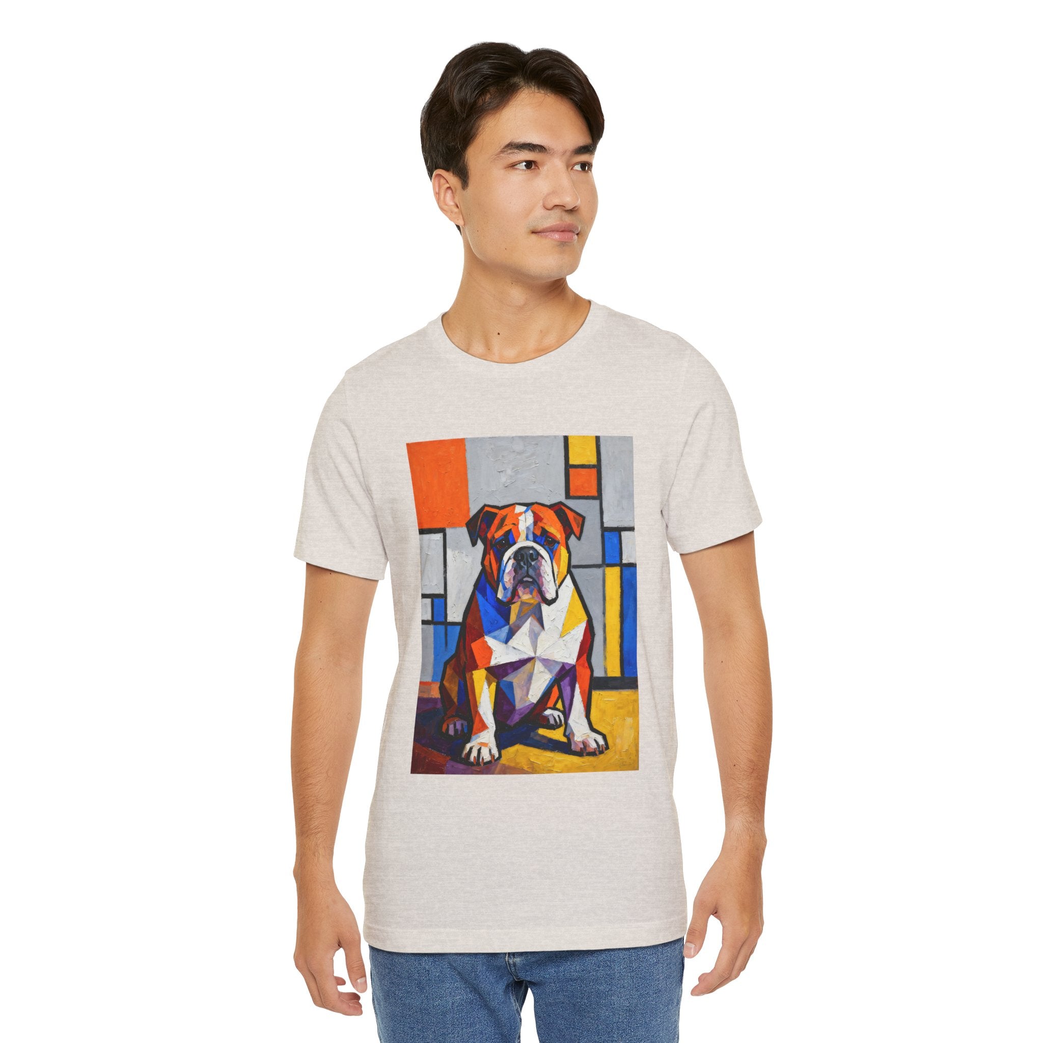 Bulldog T Shirt | Living Work of Art Collection | Cubist Style