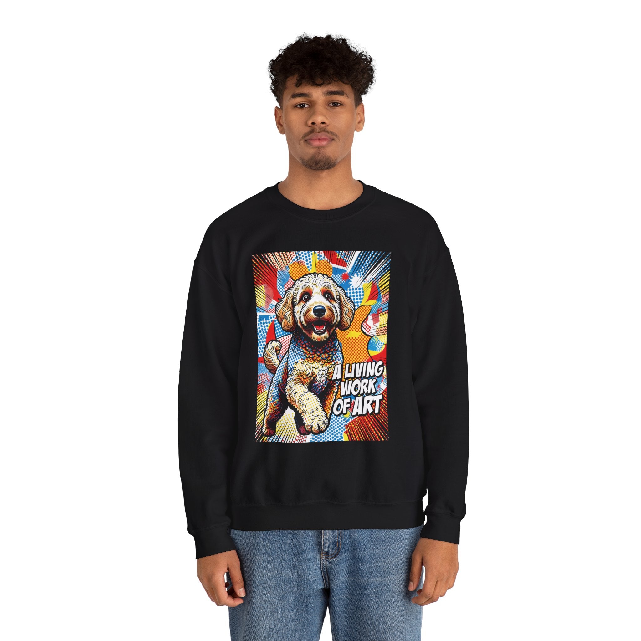 Goldendoodle Sweatshirt | Living Work of Art Collection | Pop Art