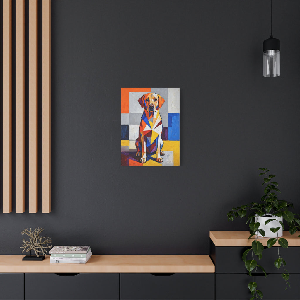 Labrador Retriever Canvas Wall Art | Living Work of Art Collection | Cubist Style Print