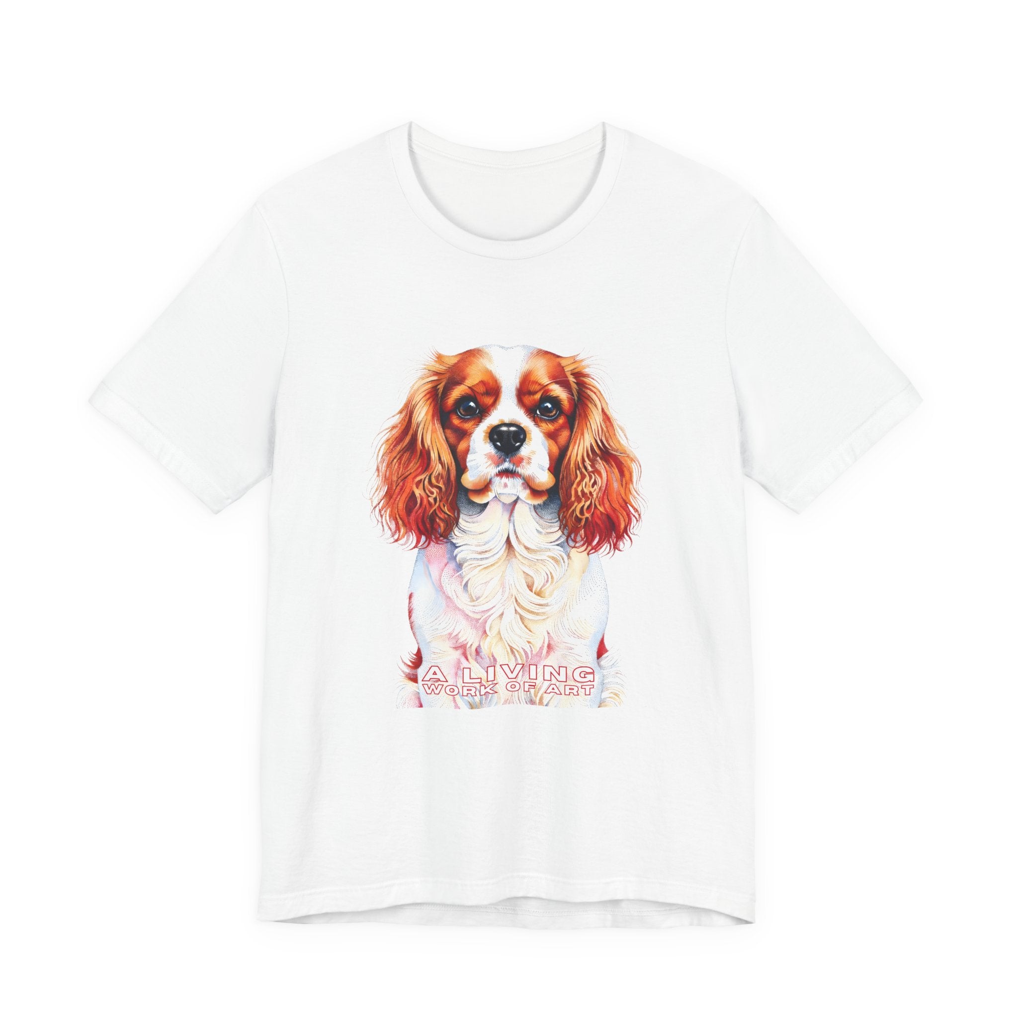 Cavalier King Charles Spaniel T Shirt | Living Work of Art Collection | Pointillism Style