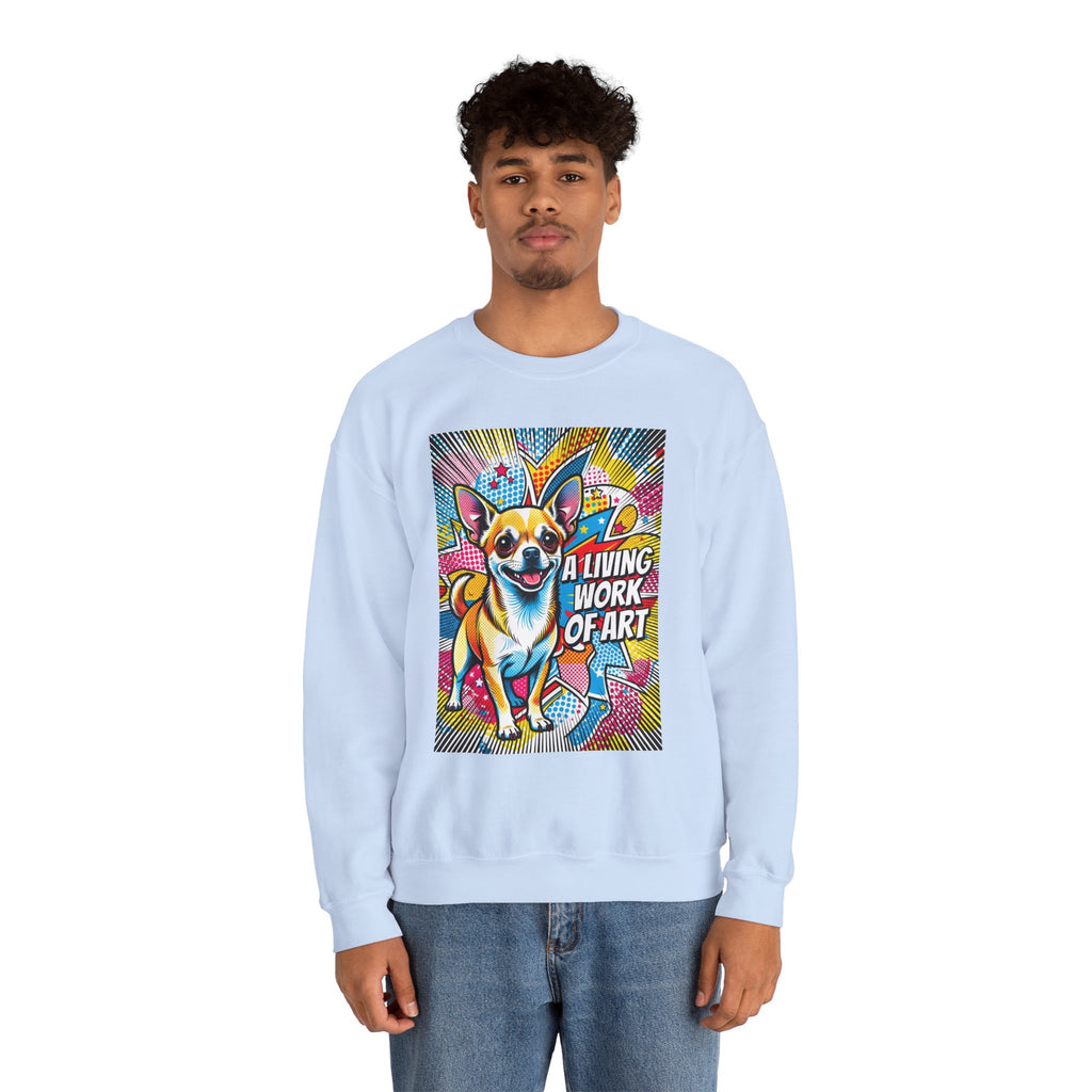 Chihuahua Sweatshirt | Living Work of Art Collection | Pop Art