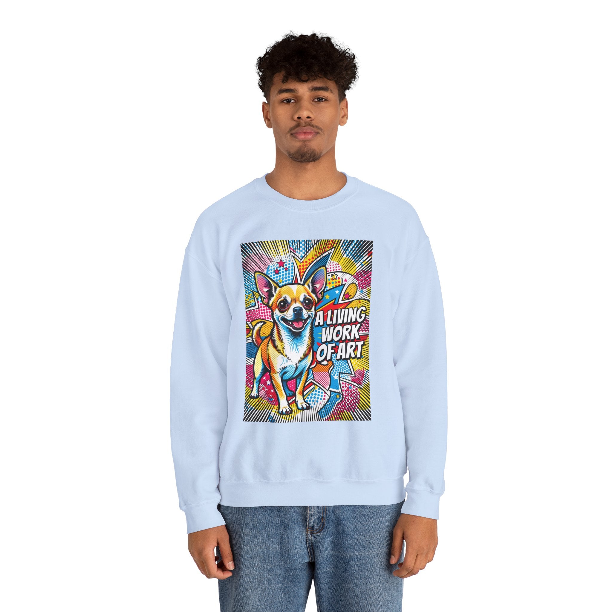 Chihuahua Sweatshirt | Living Work of Art Collection | Pop Art