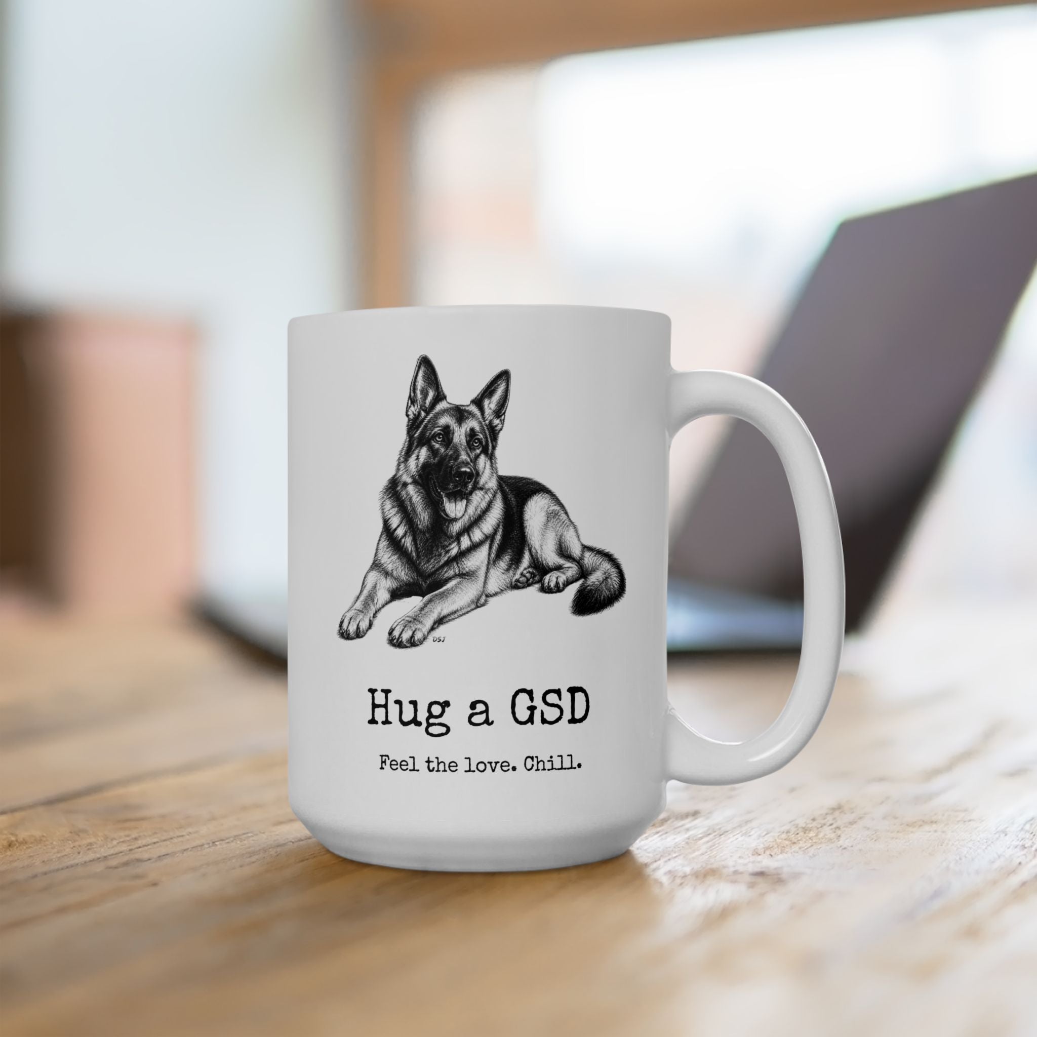 German Shepherd Coffee Mug | Hug a GSD
