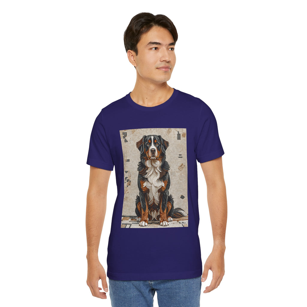 Bernese Mountain Dog T Shirt | Living Work of Art Collection | Mosaic Style