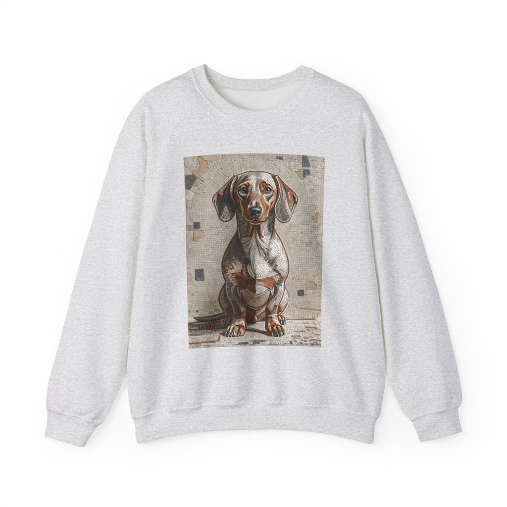 Dachshund Sweatshirt | Living Work of Art Collection | Mosaic Style