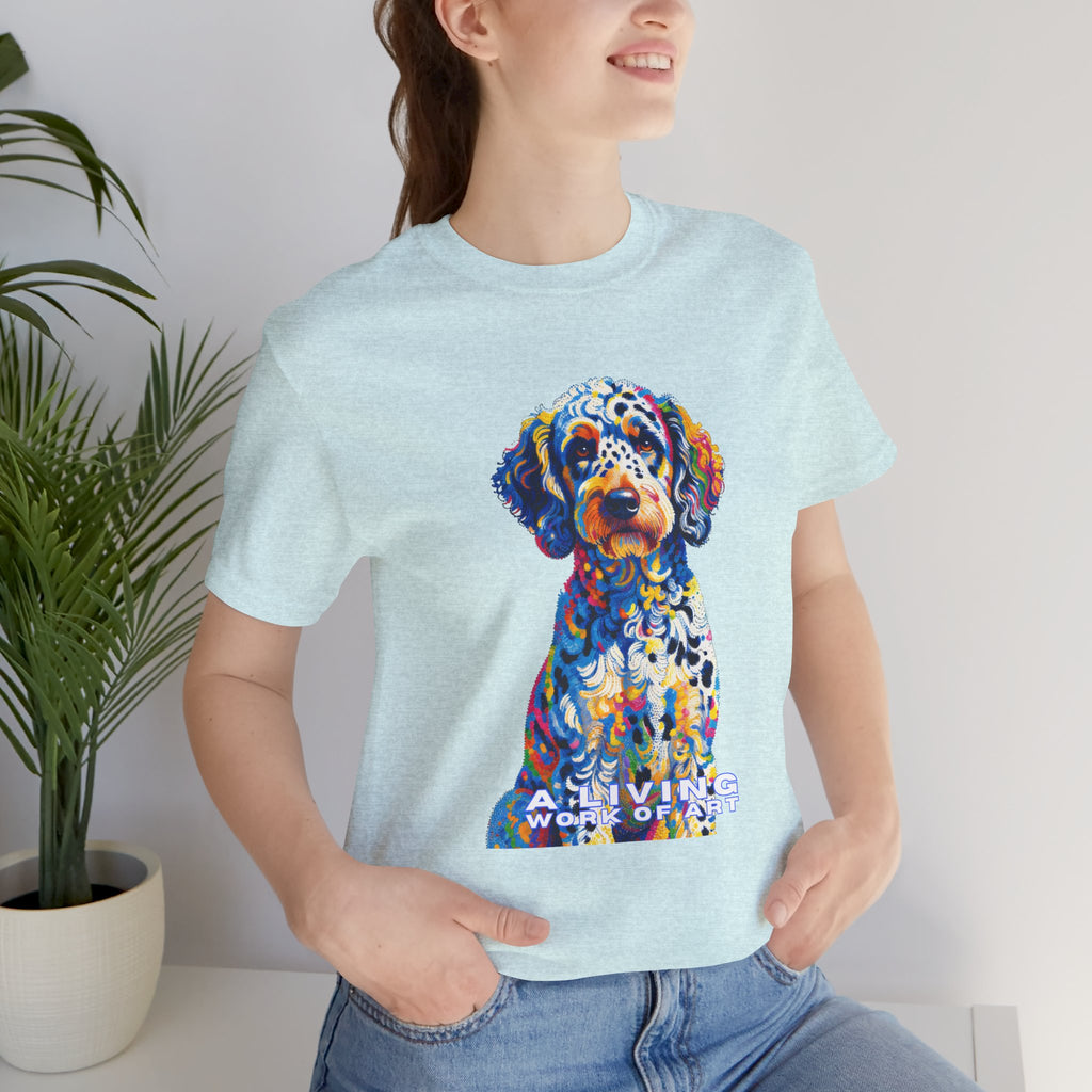 Labradoodle T Shirt | Living Work of Art Collection | Pointillism Style