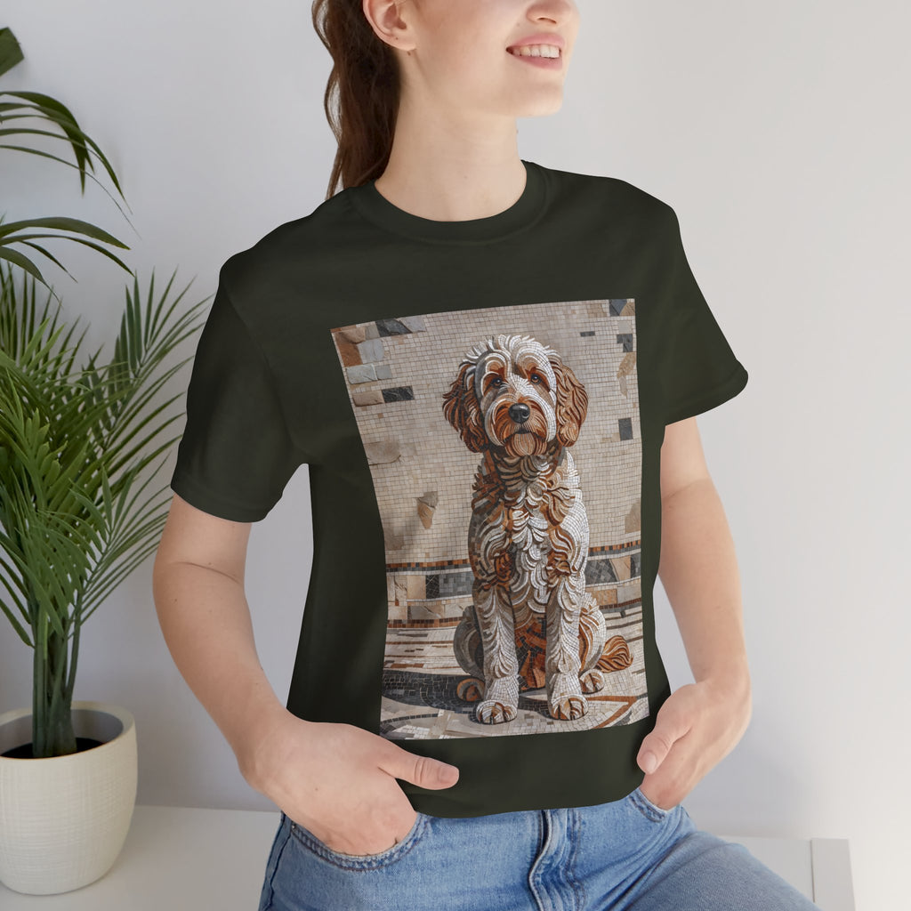 Labradoodle T Shirt | Living Work of Art Collection | Mosaic Style
