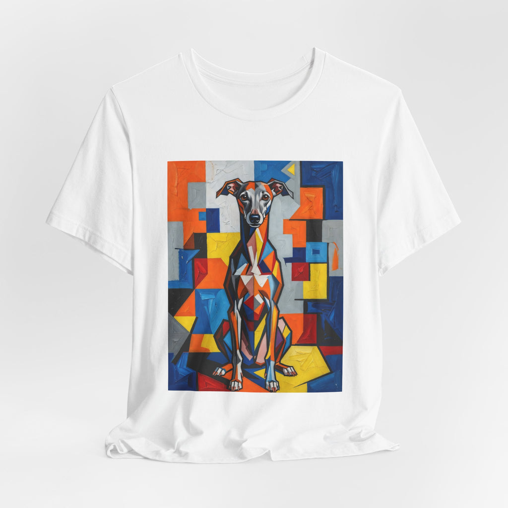 Italian Greyhound T Shirt | Living Work of Art Collection | Cubist Style