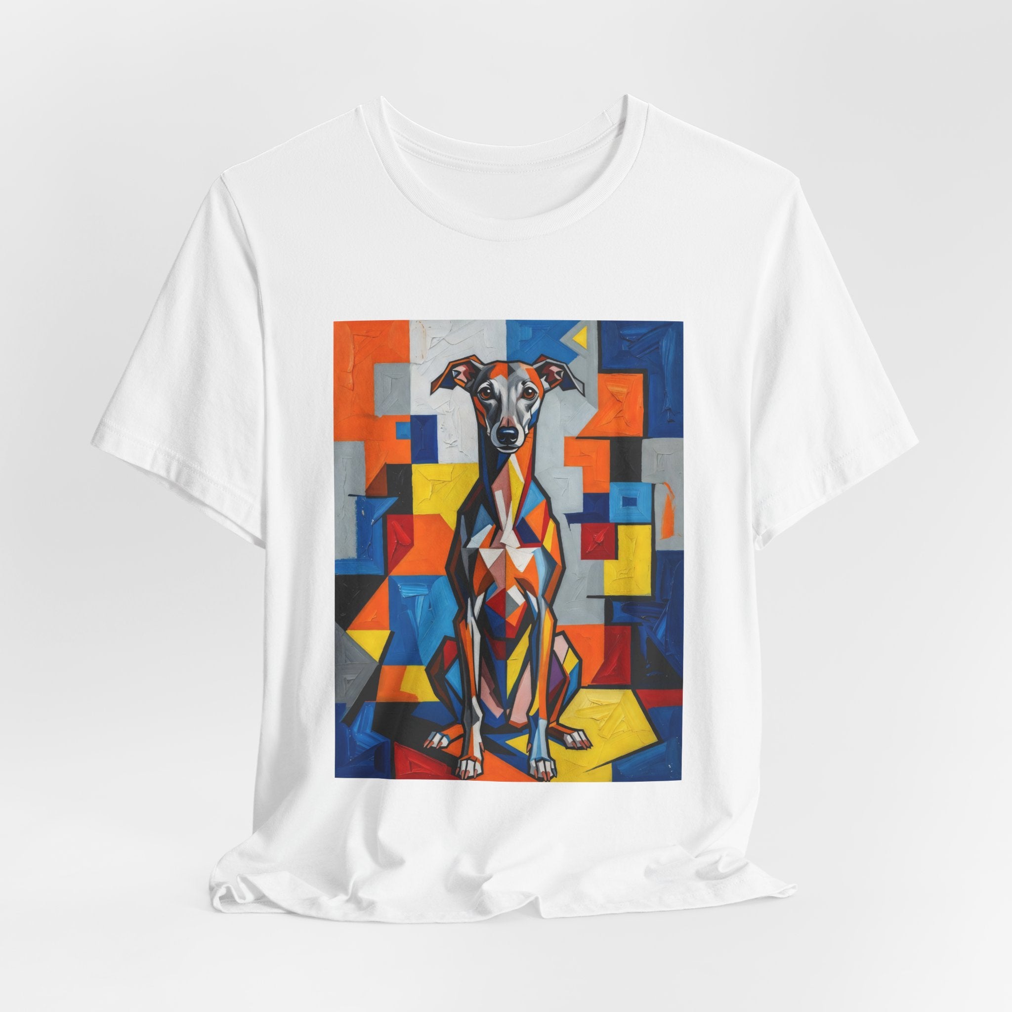 Italian Greyhound T Shirt | Living Work of Art Collection | Cubist Style