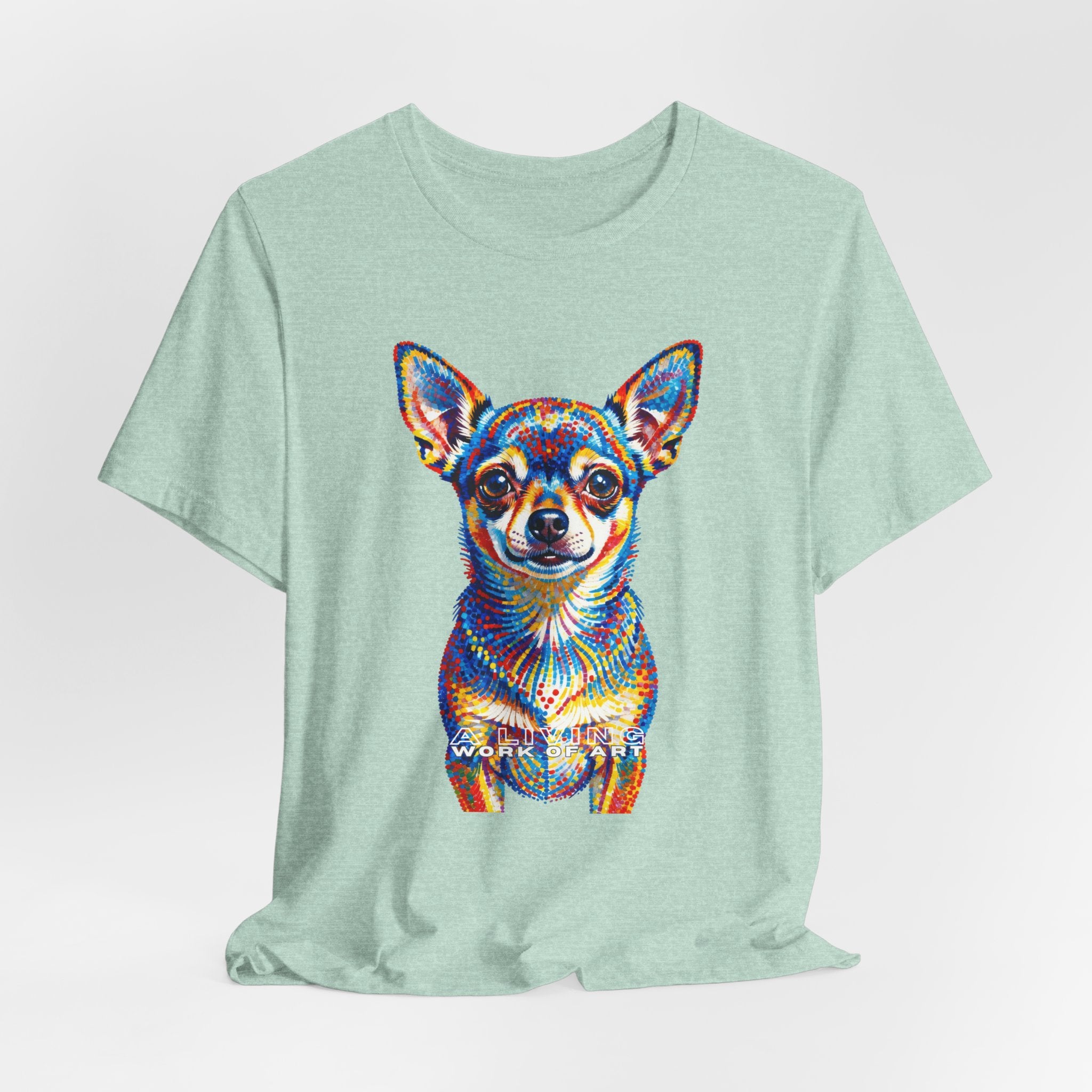 Chihuahua T Shirt | Living Work of Art Collection | Pointillism Style