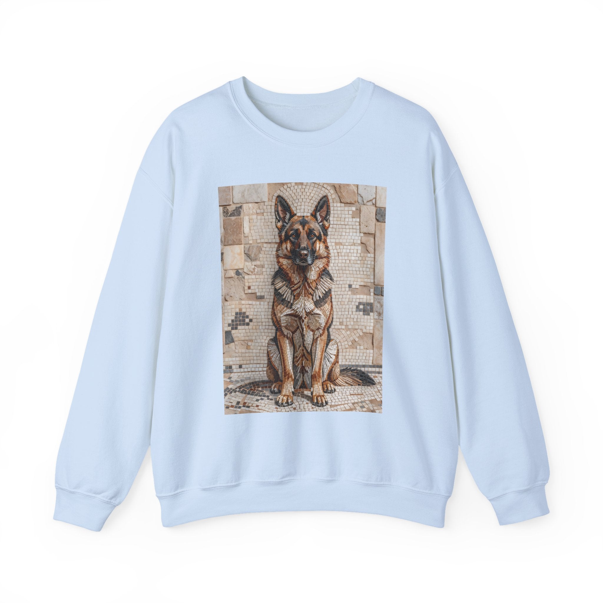 German Shepherd Sweatshirt | Living Work of Art Collection | Mosaic Style