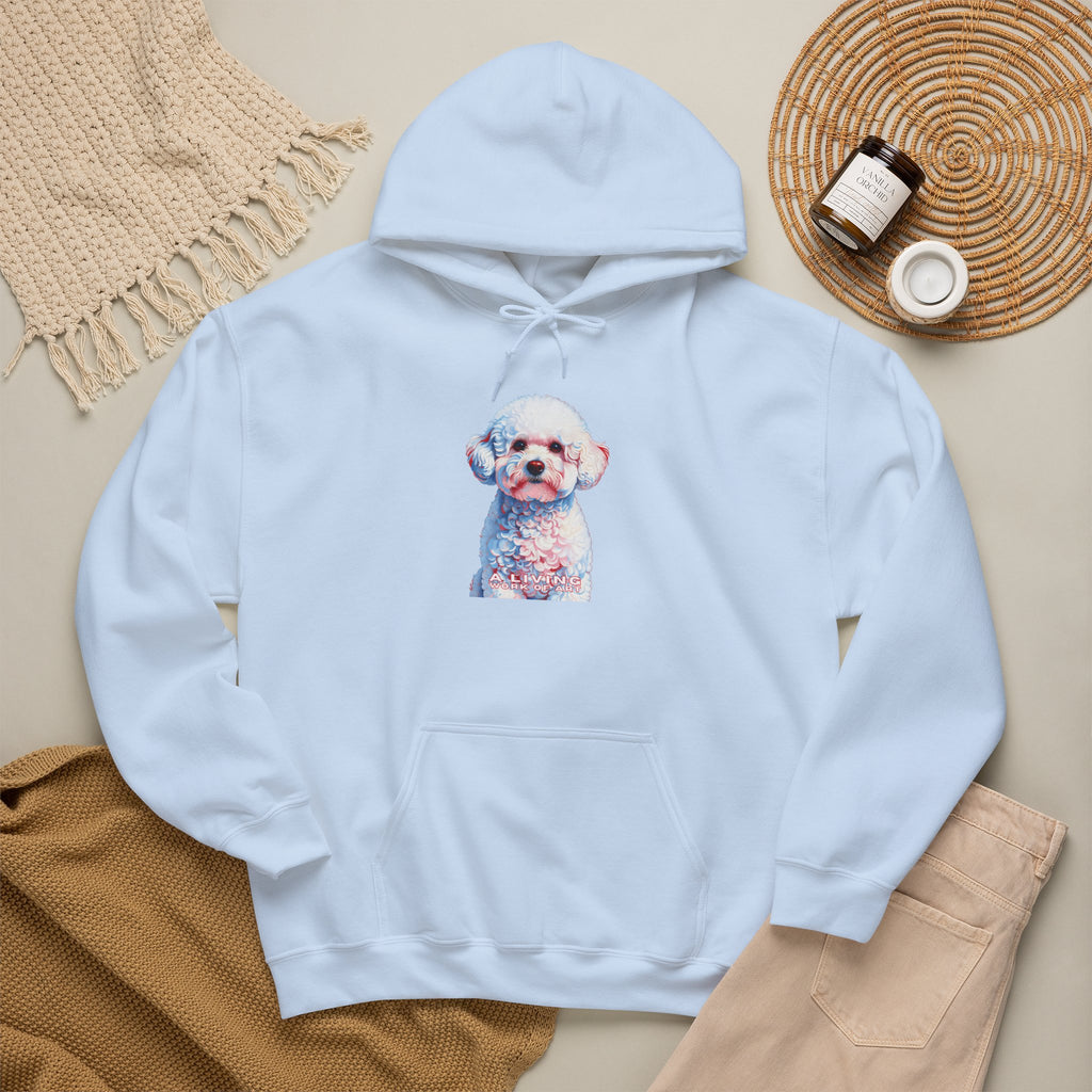 Bichon Frise Hoodie | Living Work of Art Collection | Pointillism Style