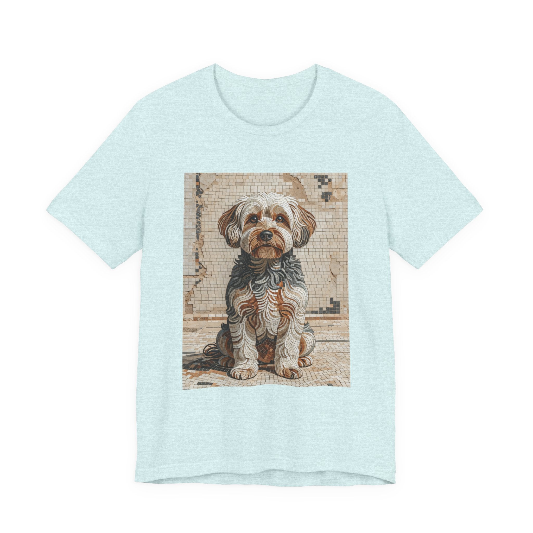 Yorkipoo T Shirt | Living Work of Art Collection | Mosaic Style
