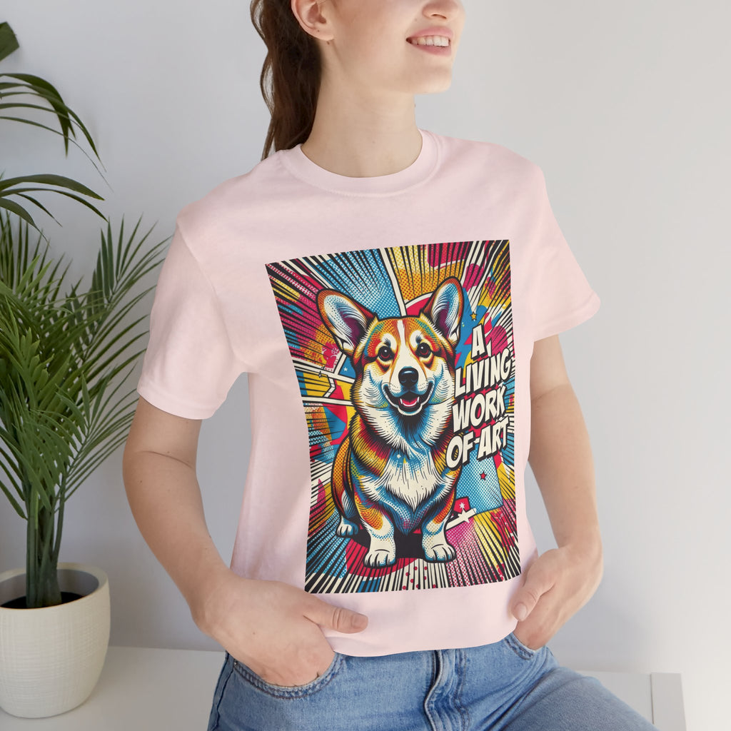 Corgi T Shirt | Living Work of Art Collection | Pop Art