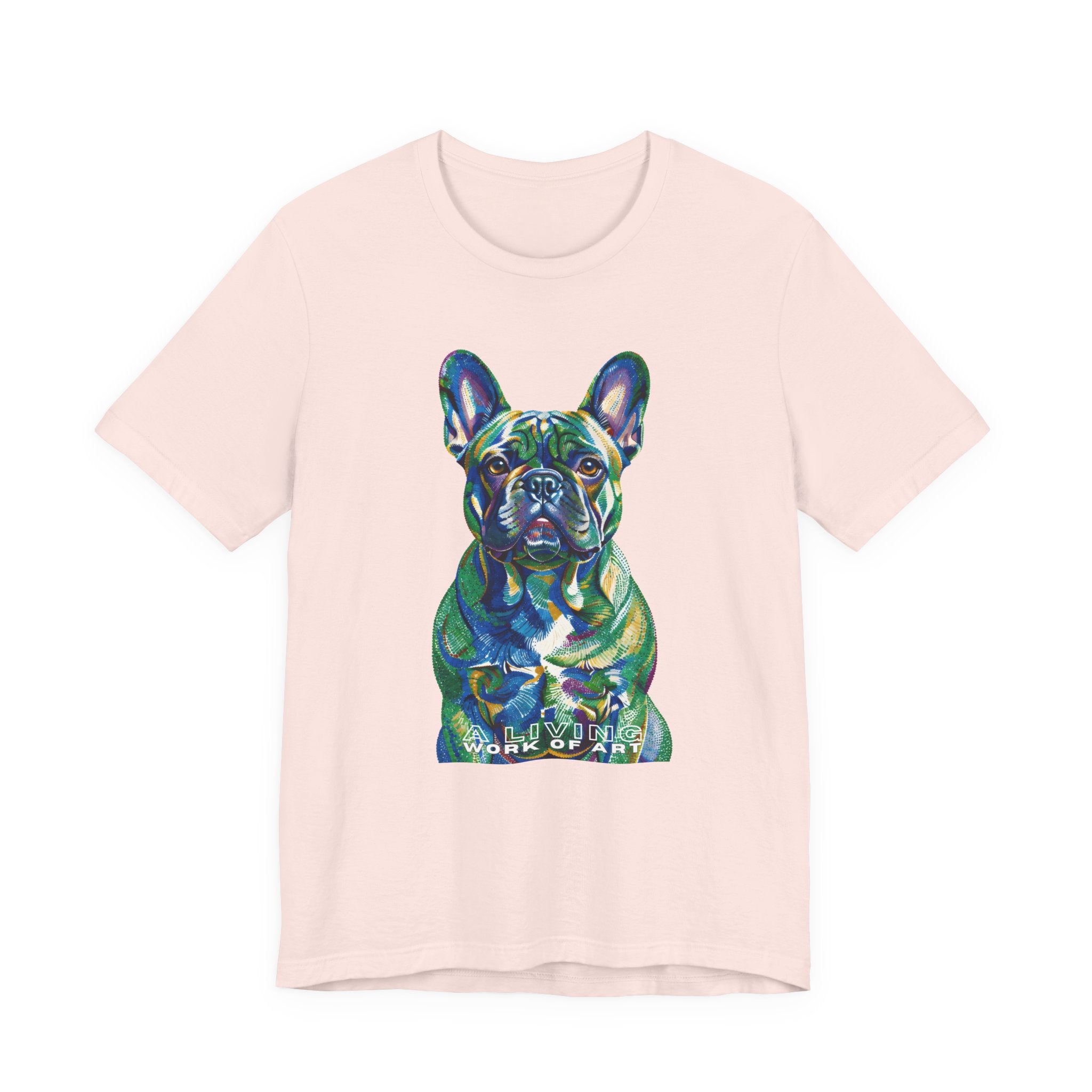 French Bulldog T Shirt | Living Work of Art Collection | Pointillism Style