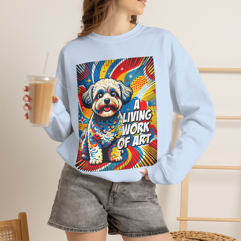 Shih-Poo Sweatshirt | Living Work of Art Collection | Pop Art