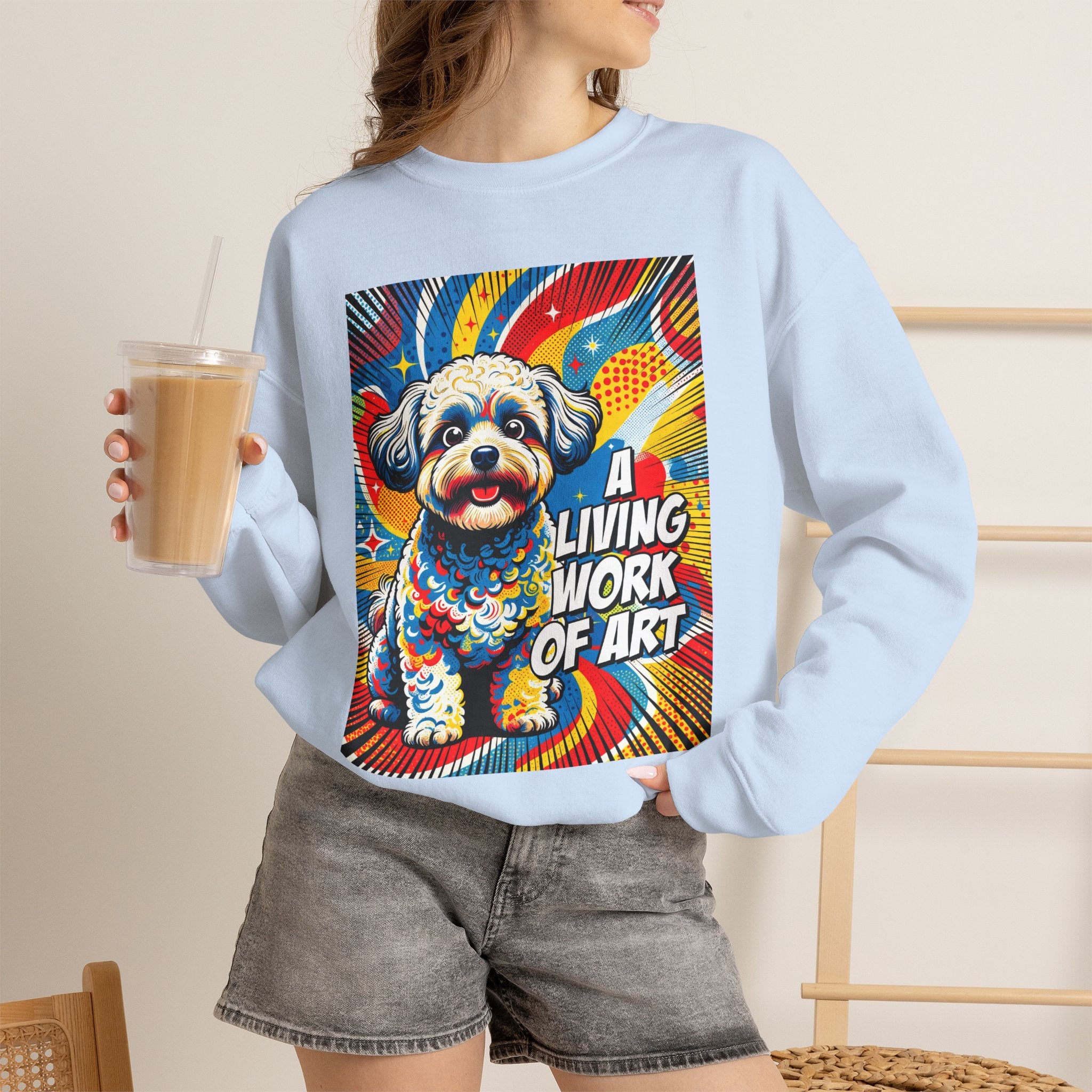 Shih-Poo Sweatshirt | Living Work of Art Collection | Pop Art