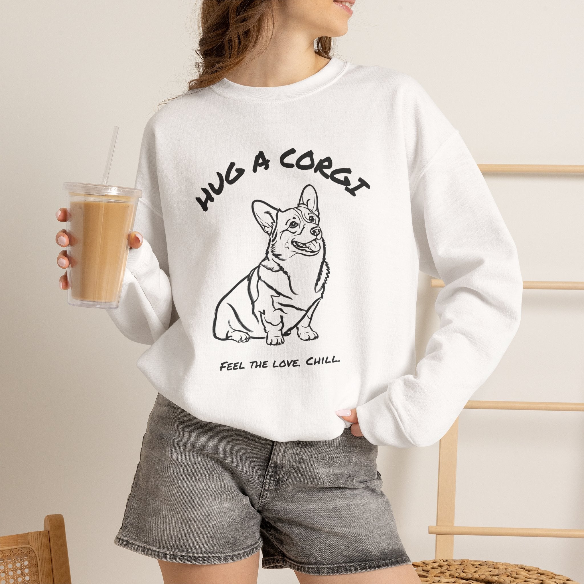 Corgi Sweatshirt | Hug A Corgi