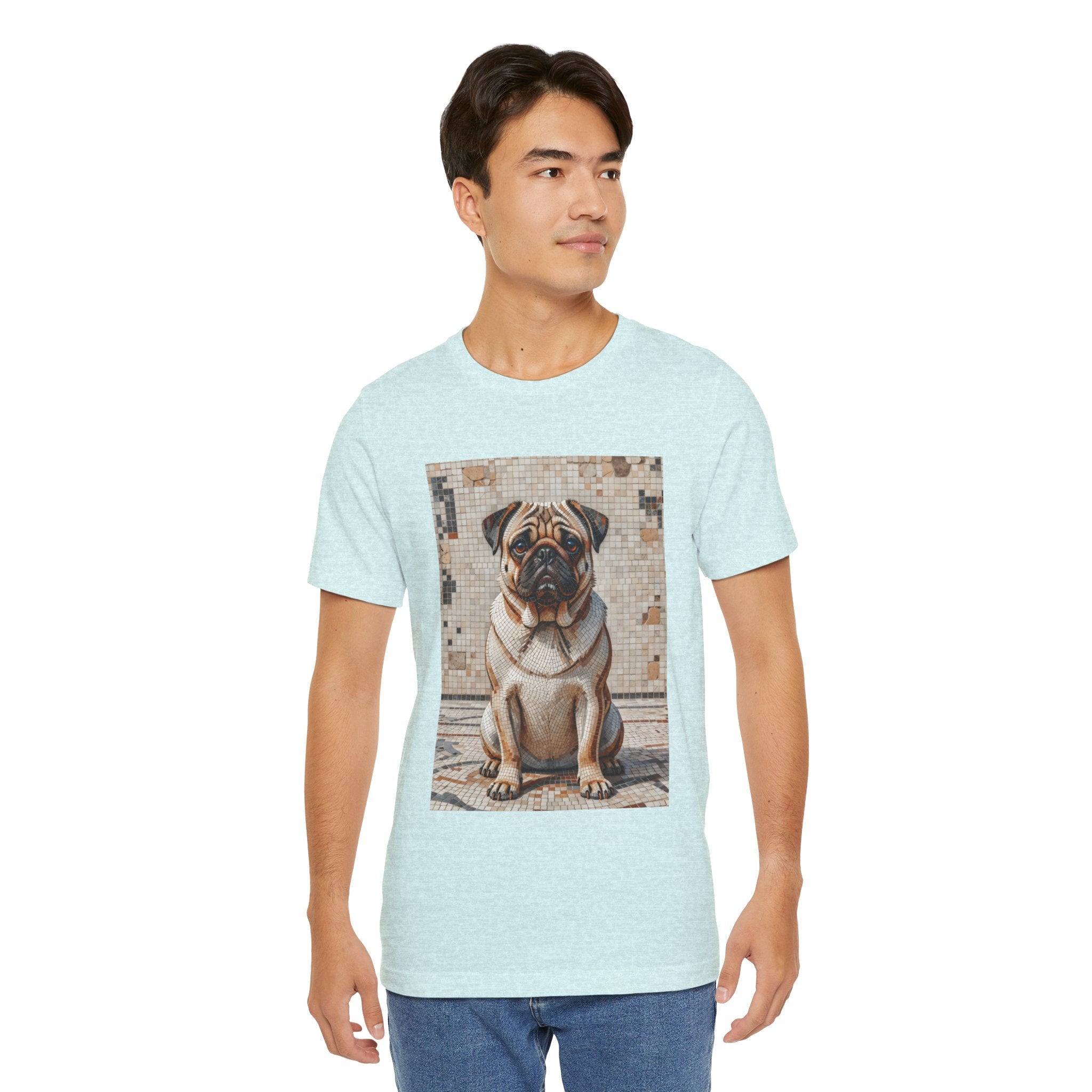 Pug T Shirt | Living Work of Art Collection | Mosaic Style